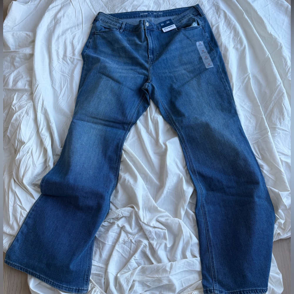 Old Navy Women's Dark Blue Flare Jeans